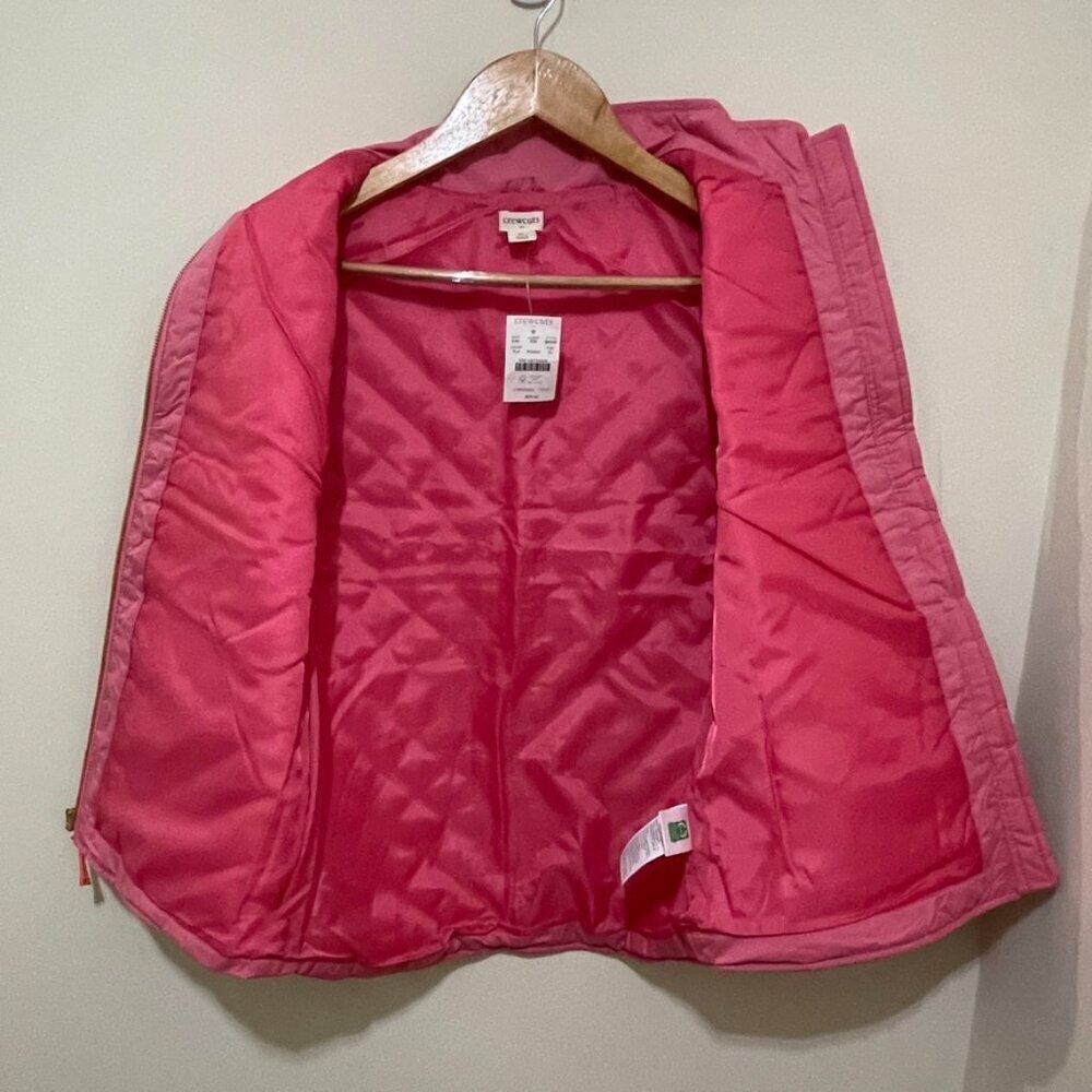 NWT J. CREW CREWCUTS PINK QUILTED VEST, SIZE XL - Picture 7 of 10